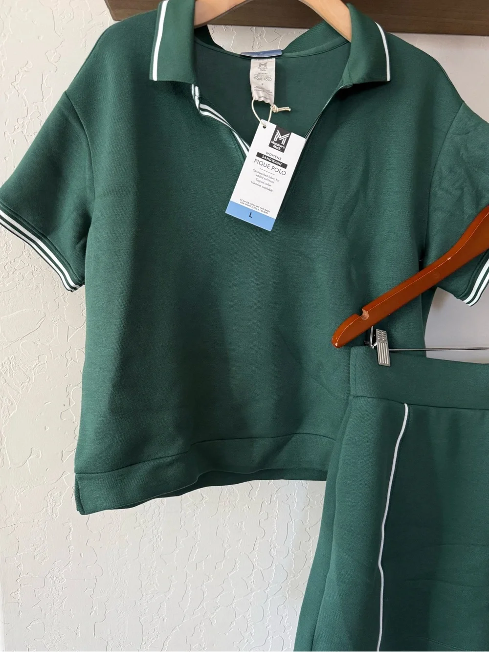 Members Mark|Forest Green Two-Piece matching Skirt/skort Set•NWT,Preppy Tennis